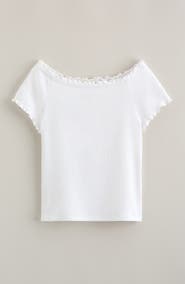 Treasure & Bond Kids' Lettuce Edge Rib T-Shirt