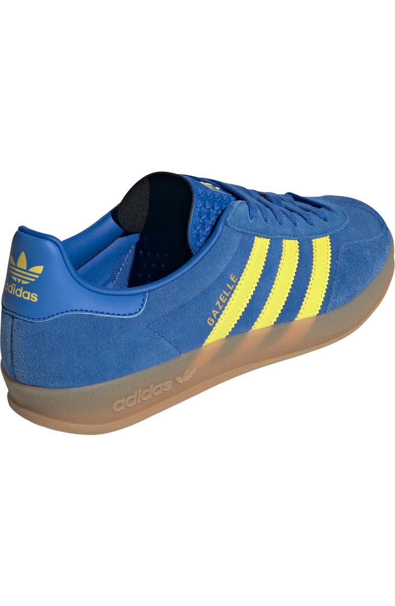 adidas Gazelle Indoor Sneaker, Alternate, color, Blue/Pure Sulfur/Gum
