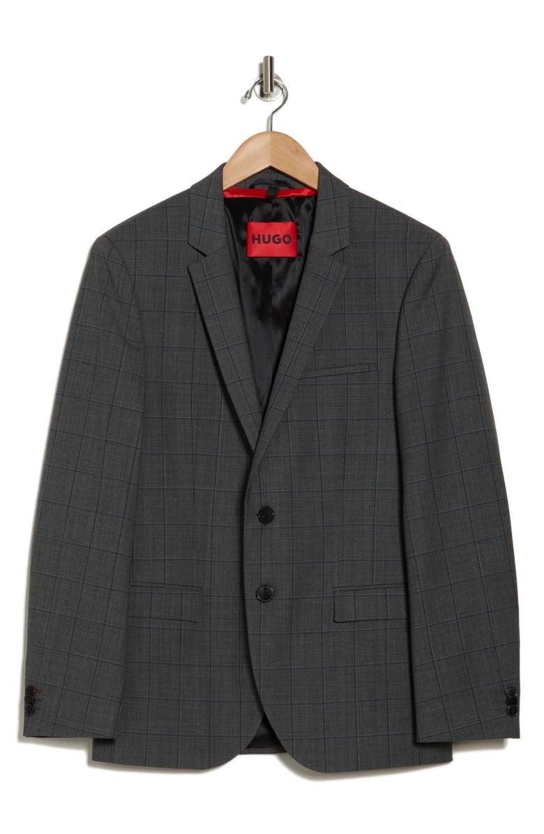 HUGO Arti Stretch Wool Blend Sport Coat, Alternate, color,