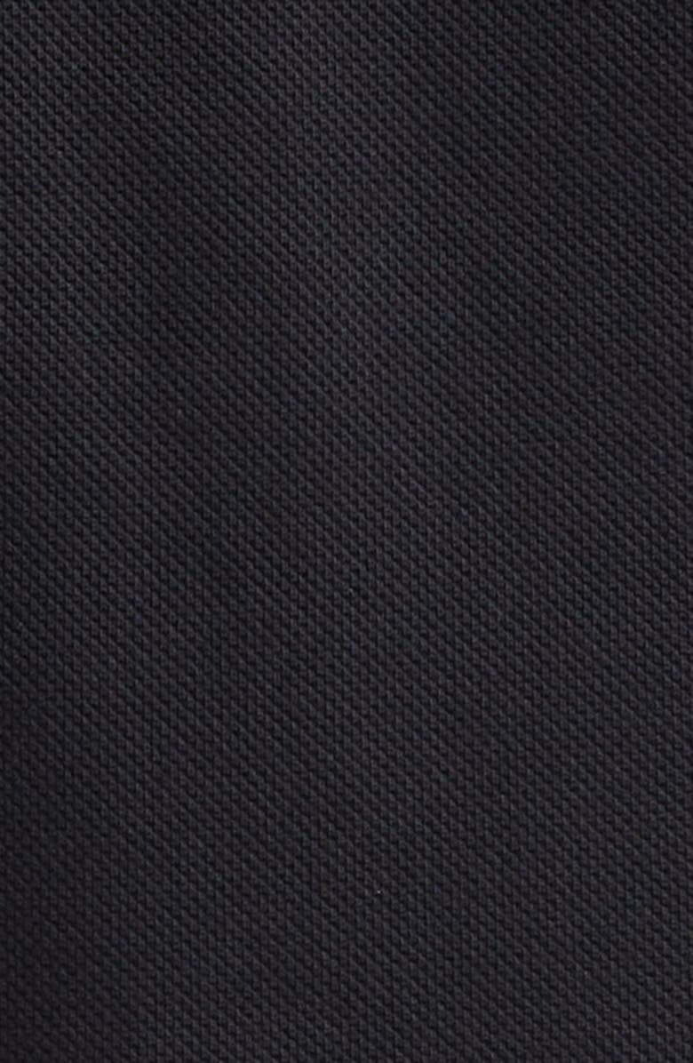 Saint Laurent Embroidered Cotton Piqué Polo, Alternate, color, Noir