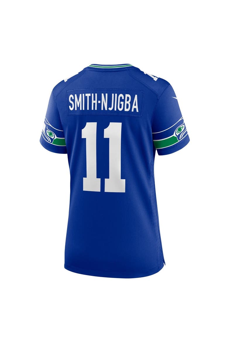 Women's Nike Jaxon Smith-Njigba Royal Seattle Seahawks Throwback Player Game Jersey, Alternate, color, Royal