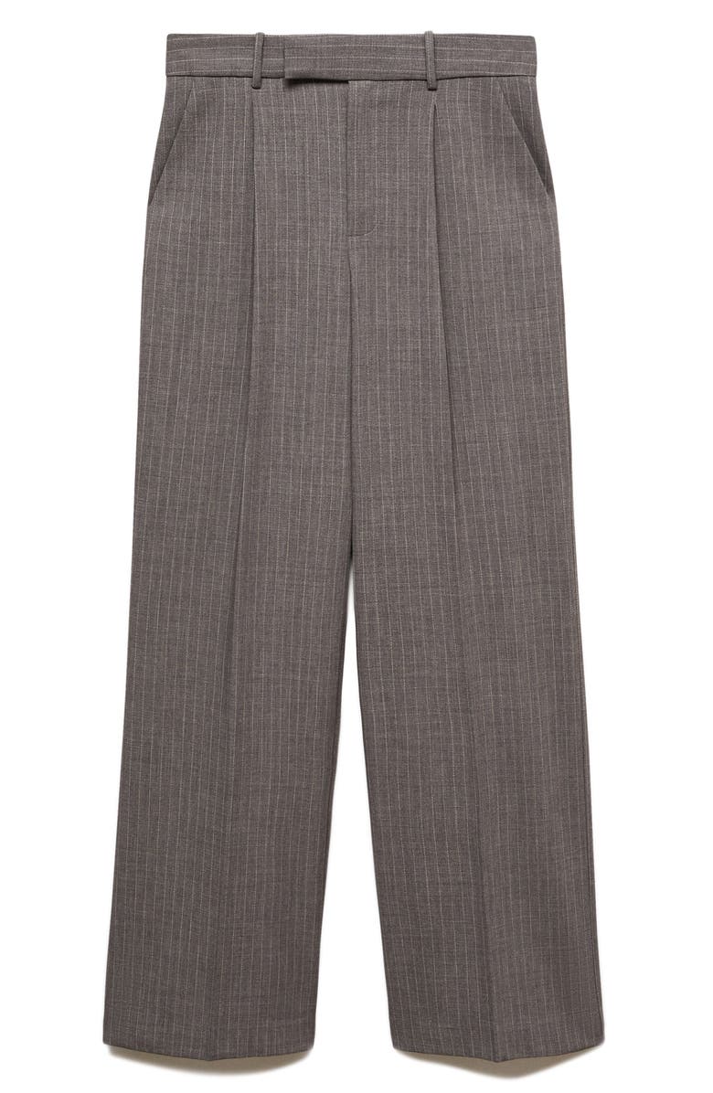 MANGO Pinstripe Suit Pants, Alternate, color, 