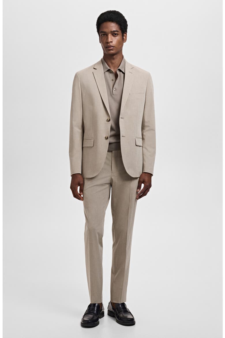 Slim Fit Suit Jacket, Alternate, color, SAND