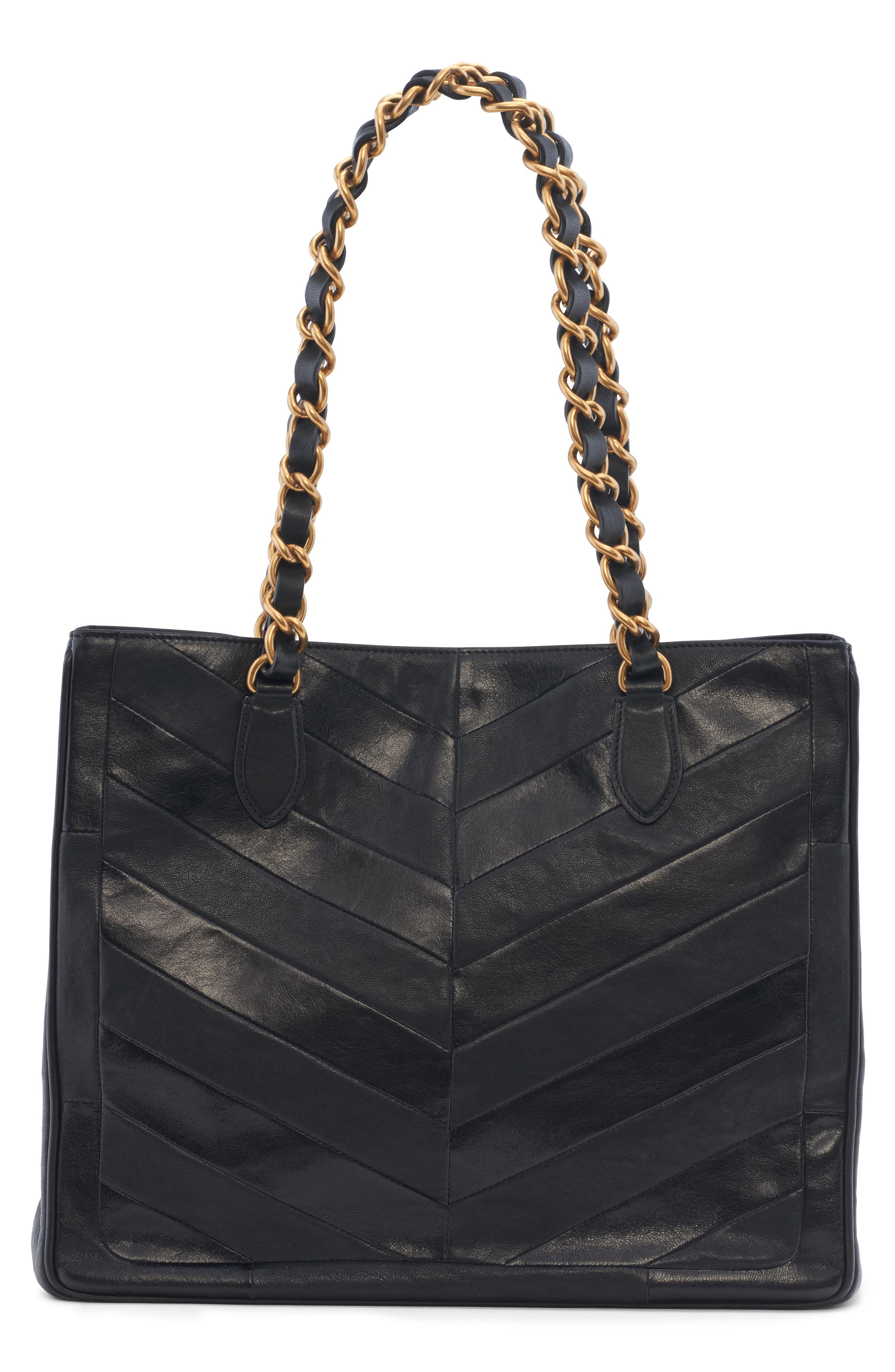 Valentino Garavani Kicky Mitered Patchwork Tote, Alternate, color, Black