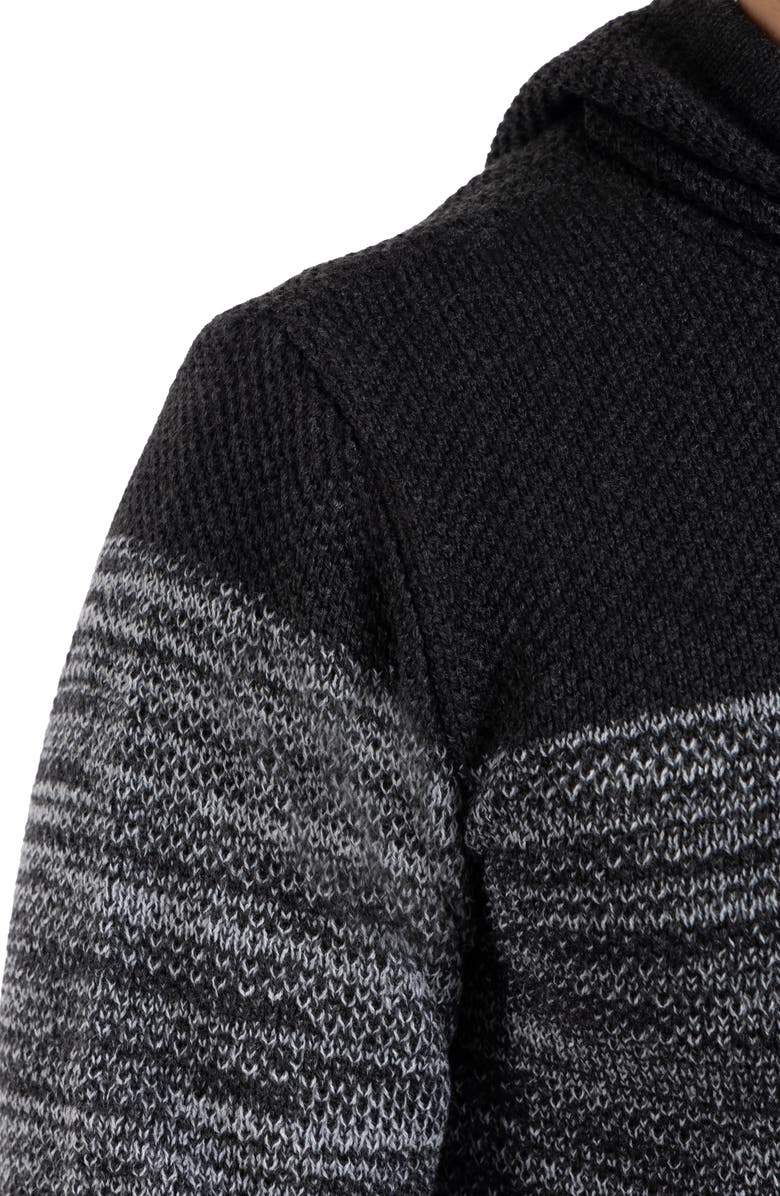 XRAY Two-Tone Knitted Pullover Hoodie, Alternate, color, Grey
