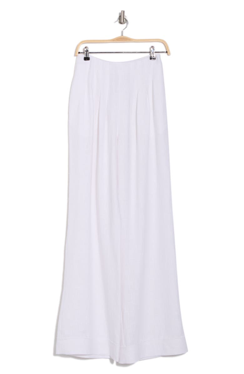 Ramy Brook Dalia Pleated Wide Leg Pants, Alternate, color, White