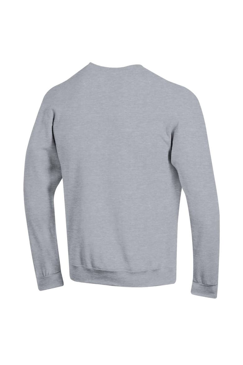 Men's Champion  Heather Gray LSU Tigers Arch Over Logo Pullover Sweatshirt, Alternate, color, Heather Gray