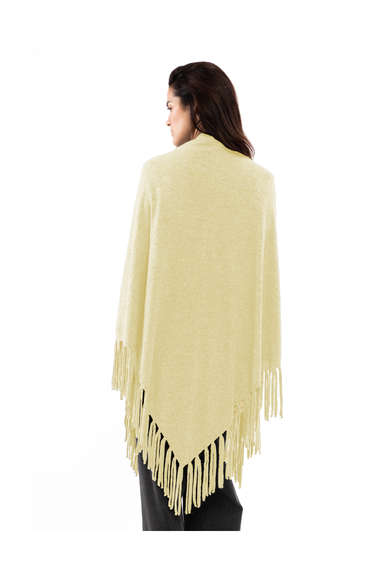 Pure Cashmere Fringe Wrap, Alternate, color, Butter Yellow