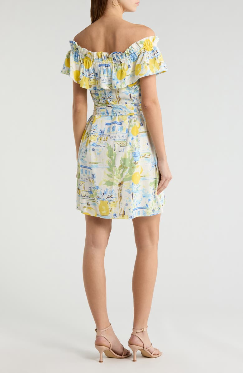 SUGARLIPS Amalfi Coast Off the Shoulder Minidress, Alternate, color, 