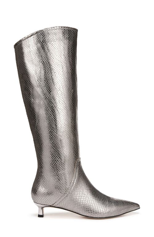 27 Edit Naturalizer Nikita Kitten Heel Tall Boot In Silver