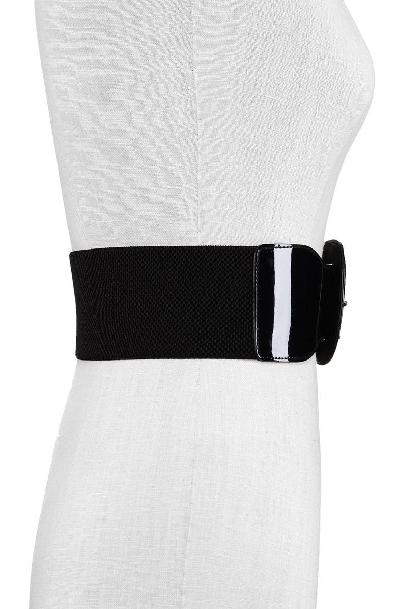 Lauren Ralph Lauren Lauren by Ralph Lauren Patent Stretch Belt, Alternate, color,