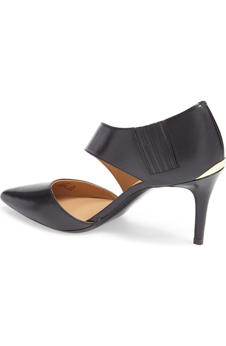 Calvin Klein 'Gella' Pointy Toe Pump, Alternate, color, Black