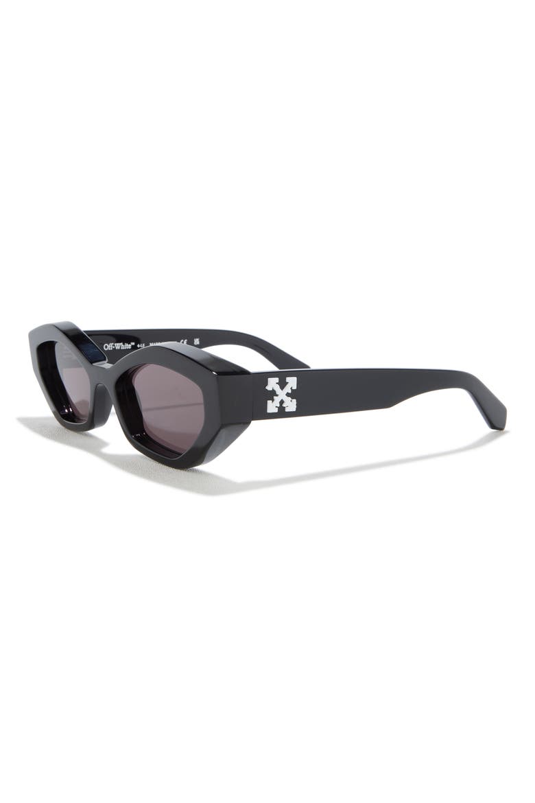 Hilo Cateye Sunglasses, Alternate, color, BLACK DARK GREY