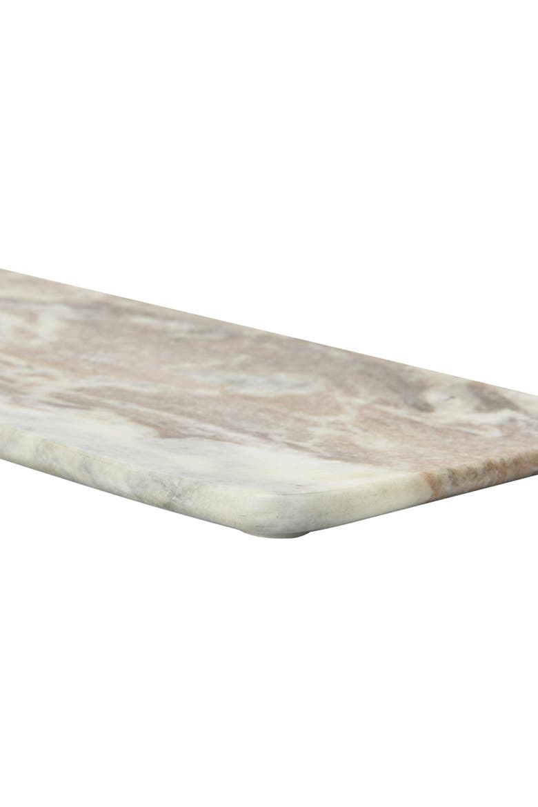 Marble Food Serving Tray, Beige and White, Alternate, color, Natural