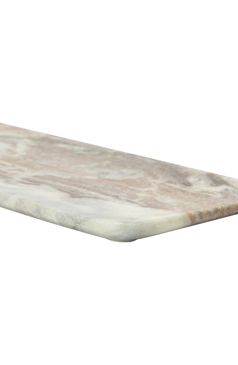 Storied Home Marble Food Serving Tray, Beige and White, Alternate, color, Natural