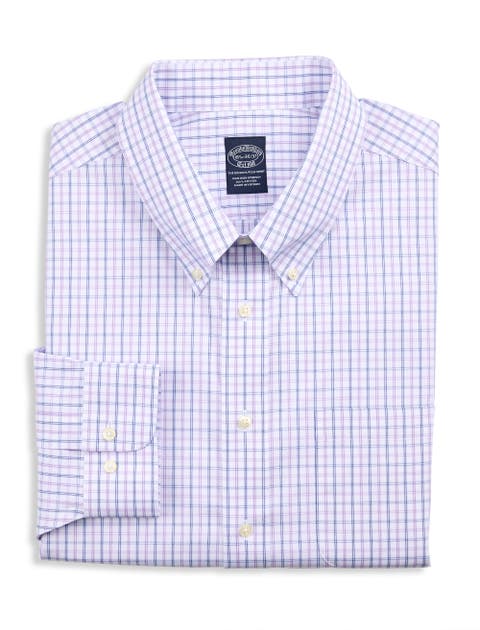 Big & Tall Non-Iron Tattersall Check Dress Shirt