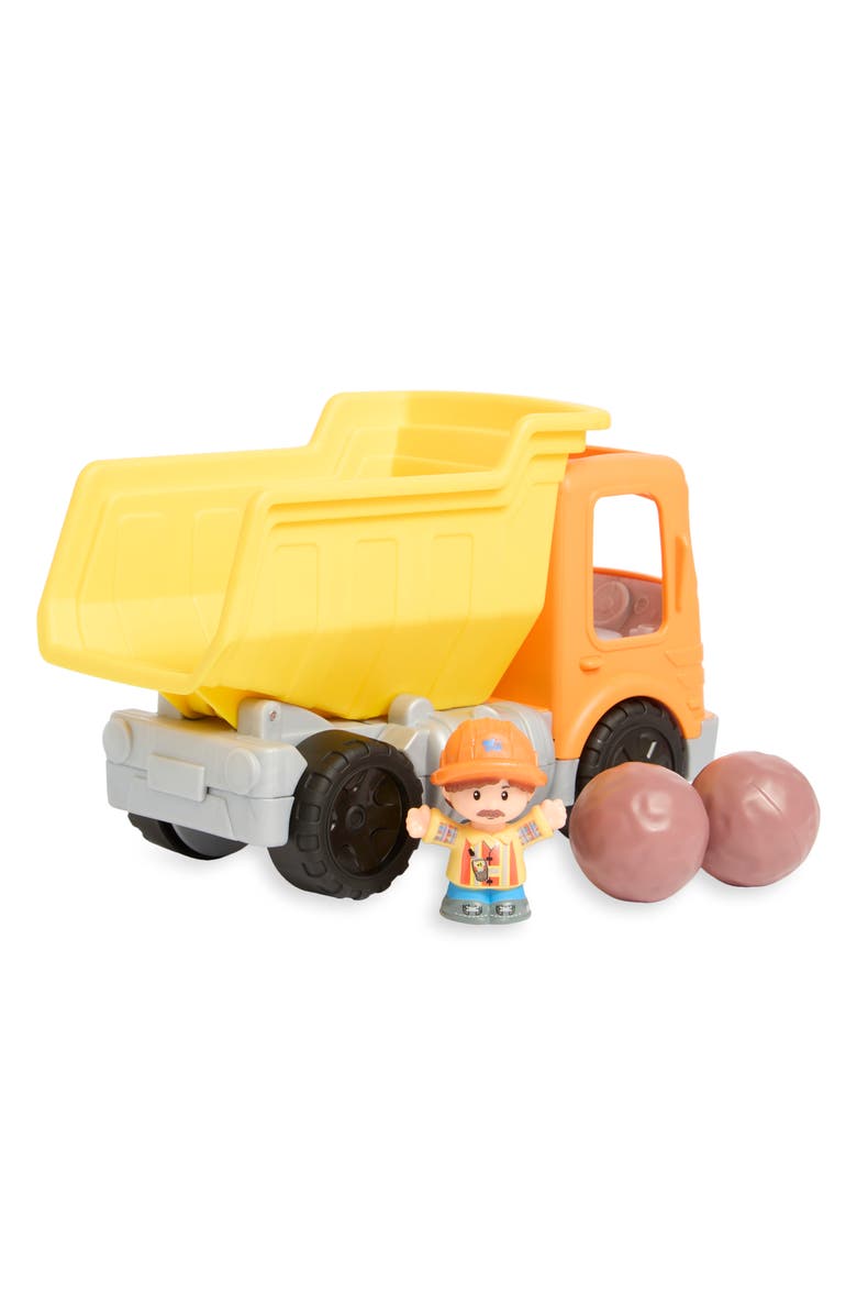 Little People Work Together Dump Truck Toddler Construction Playset, Alternate, color, 