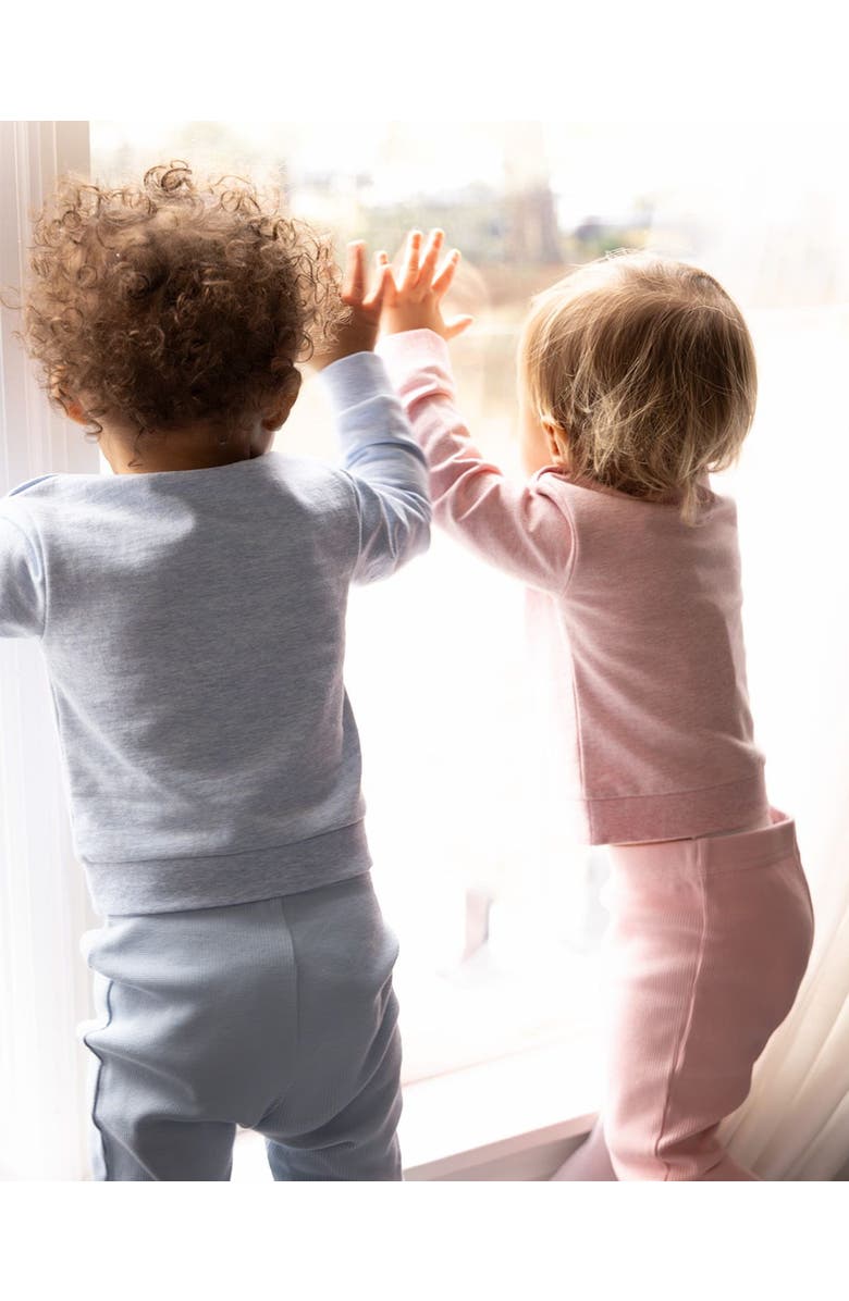 MiniMoi Kid's This Is How I Roll Cotton Rich Legging Set, Alternate, color, Cloud Blue