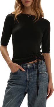 Favorite Daughter Side Eye Wool Top
