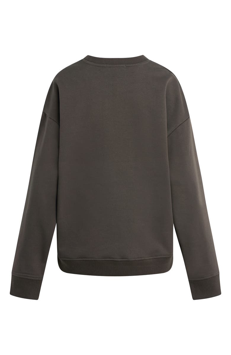 Favorite Daughter Collegiate Cotton Blend Sweatshirt, Alternate, color, Coffee/ Gardenia