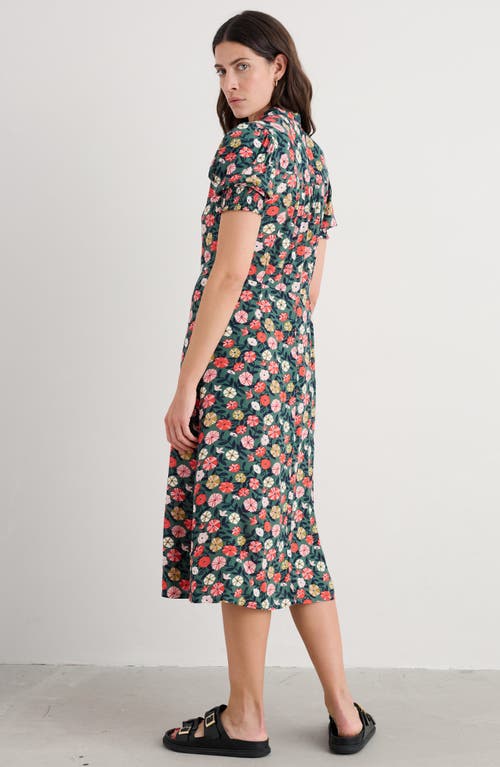 Seasalt Cornwall Bridget Print A-line Shirtdress In Brown