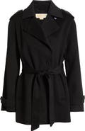 Michael Kors Double Face Wool Blend Crop Trench Coat