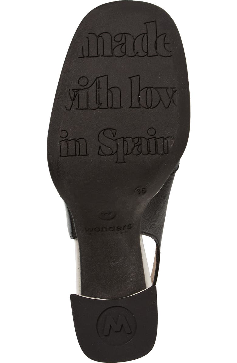 Wonders Amelia Block Heel Leather Pump, Alternate, color, Lack Black Off