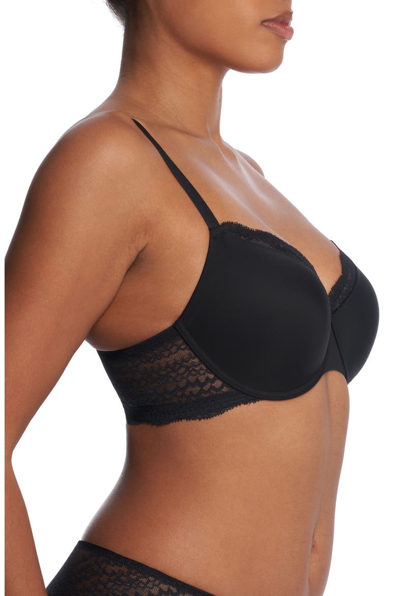 Breakout Full Fit Contour Underwire Bra, Alternate, color, BLACK