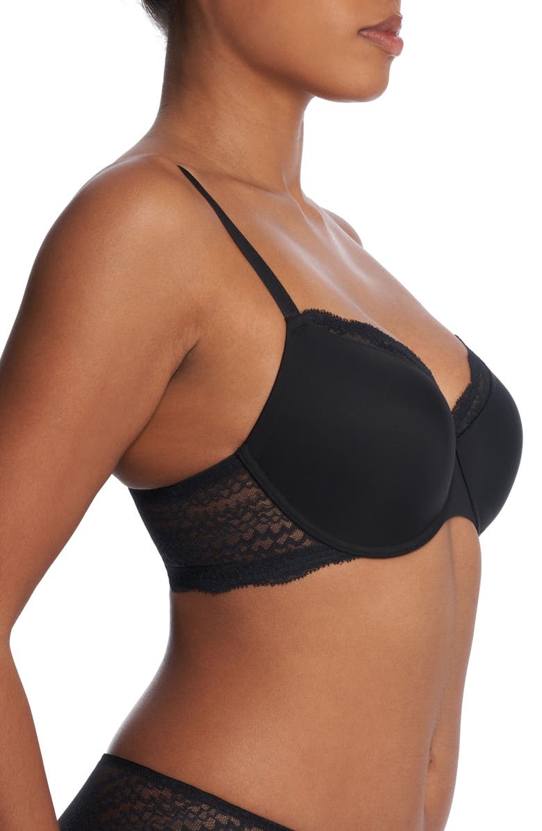Natori Breakout Full Fit Contour Underwire Bra, Alternate, color, Black