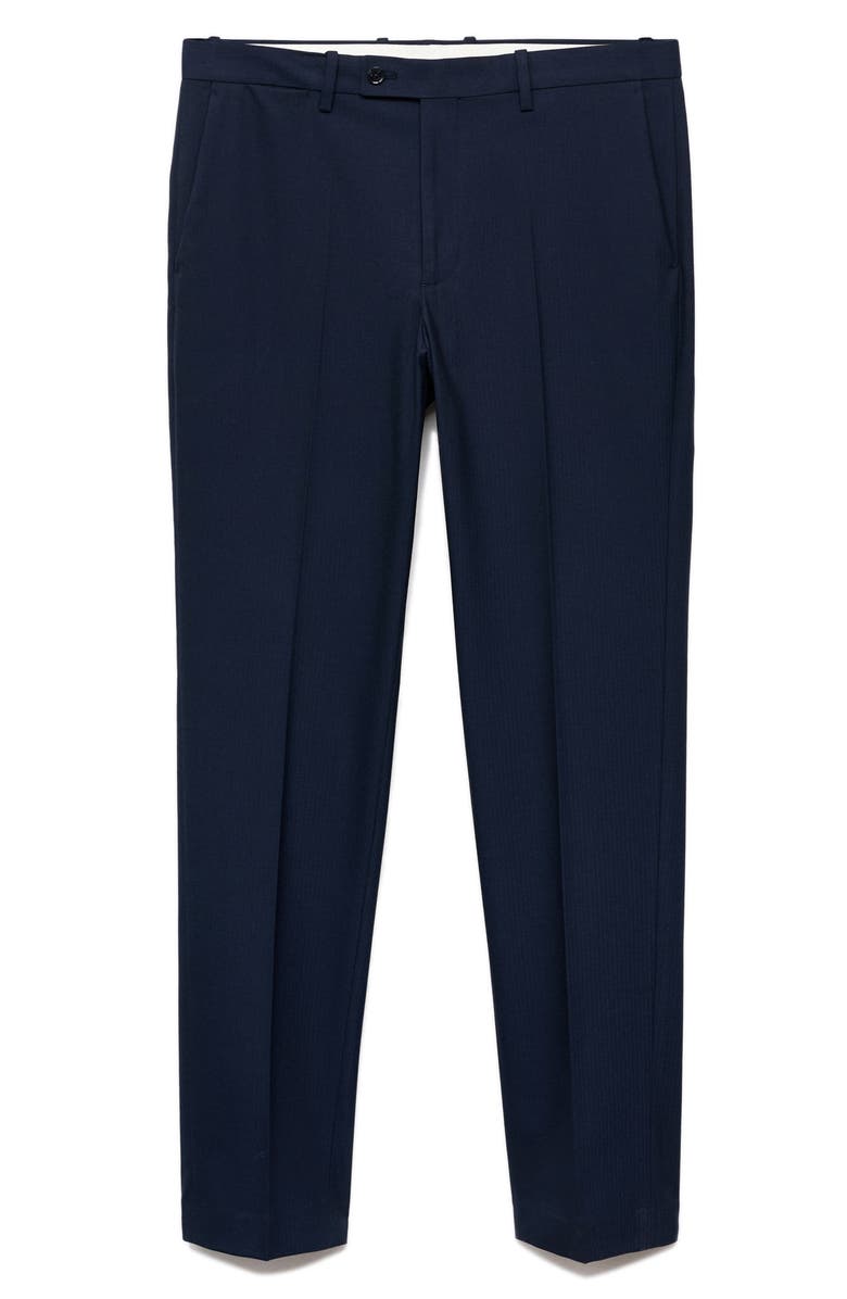 MANGO Monaco Slim Fit Suit Pants, Alternate, color, Navy
