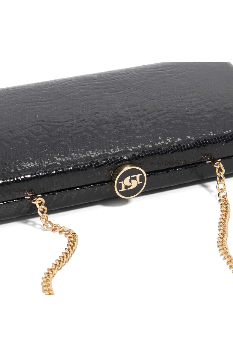 Dune London Belinda Frame Clutch, Alternate, color, Black