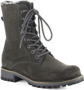Bos. & Co. Cyrus Leather Boot with Faux Fur Trim