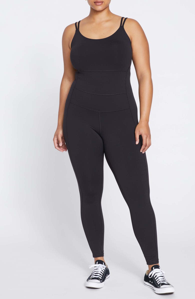 Universal Standard Next to Nake Jumpsuit, Main, color, Black