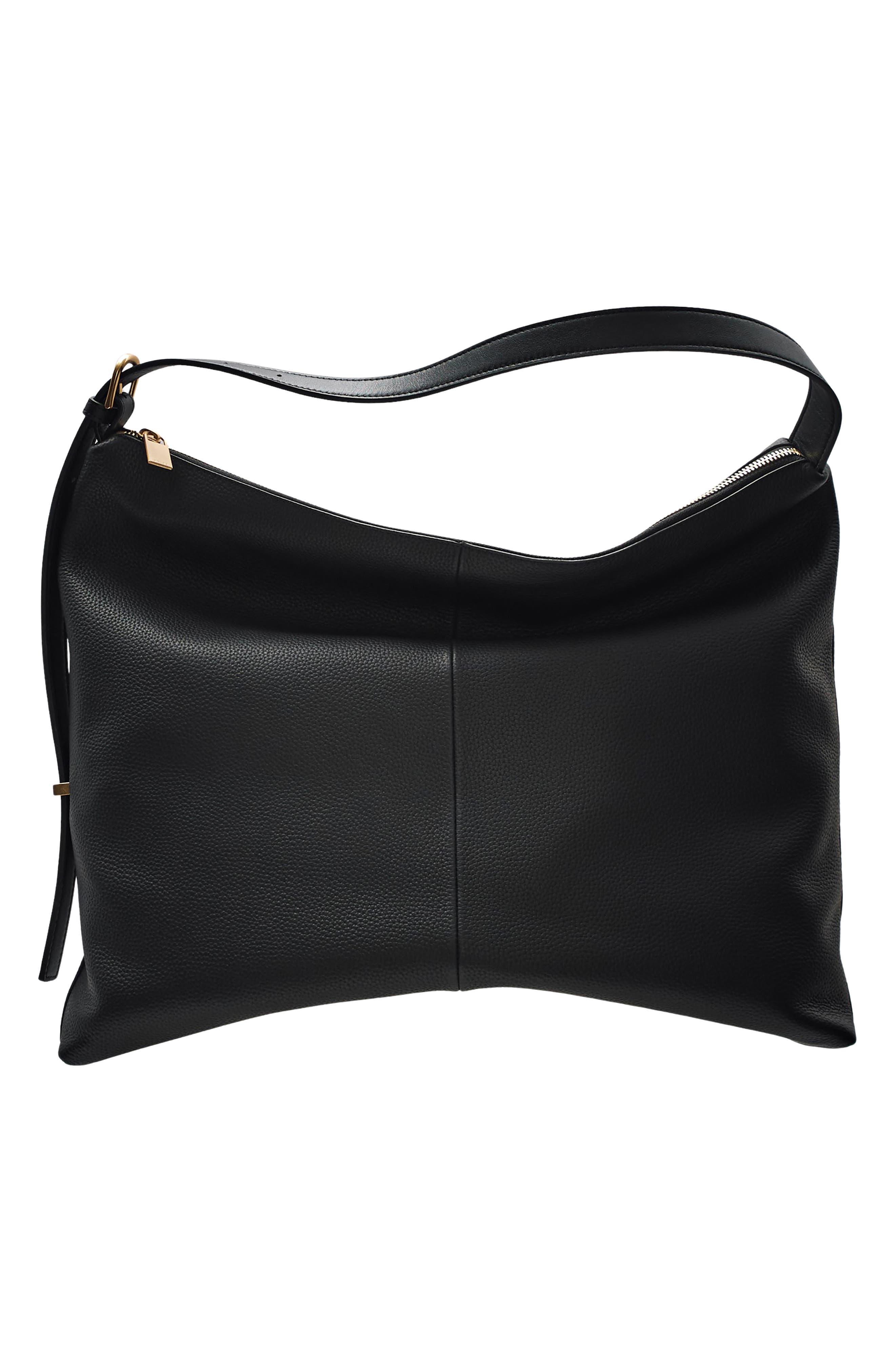 Reiss Vigo Shoulder Bag, Alternate, color, Black