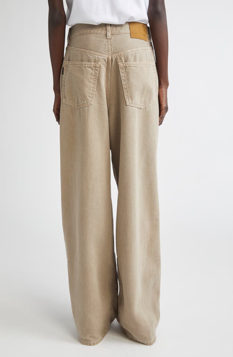 Haikure Candy Pleated Wide Leg Jeans, Alternate, color, Ecru