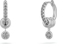 Spinelli Kilcollin Zahra Grey Diamond Pavé Huggie Hoop Earrings