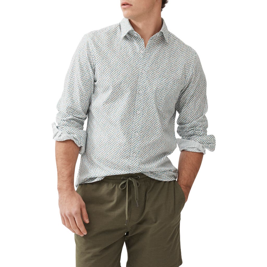 Rodd & Gunn Underwood Sports Fit Dot Print Button-up Oxford Shirt In Autumn