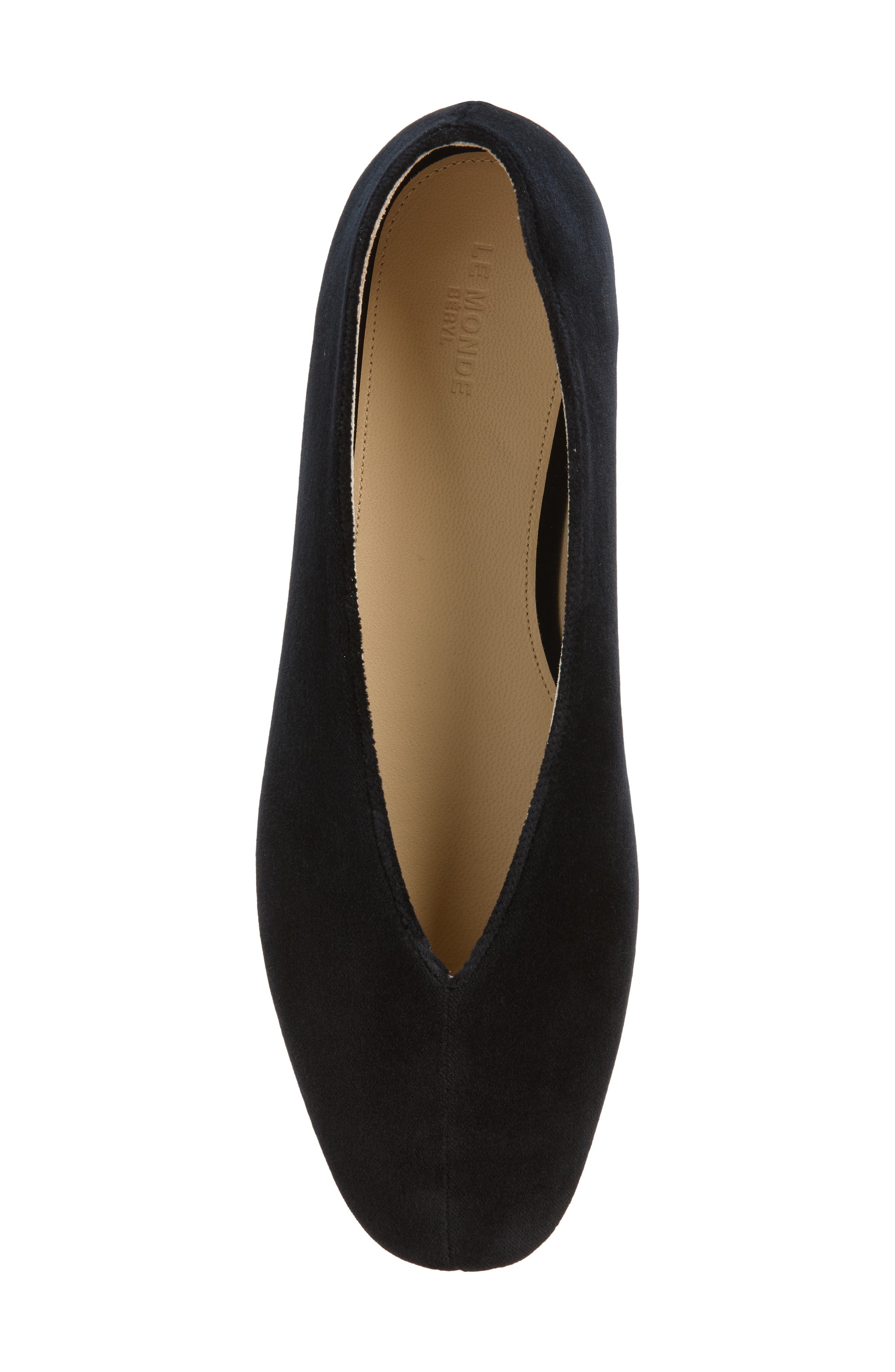 Olympia Velveteen Slipper, Alternate, color, BLACK