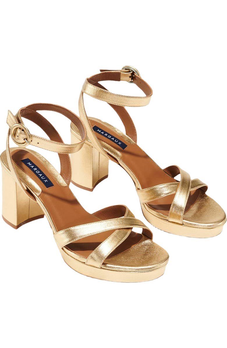 MARGAUX The Platform Sandal, Alternate, color, Gold