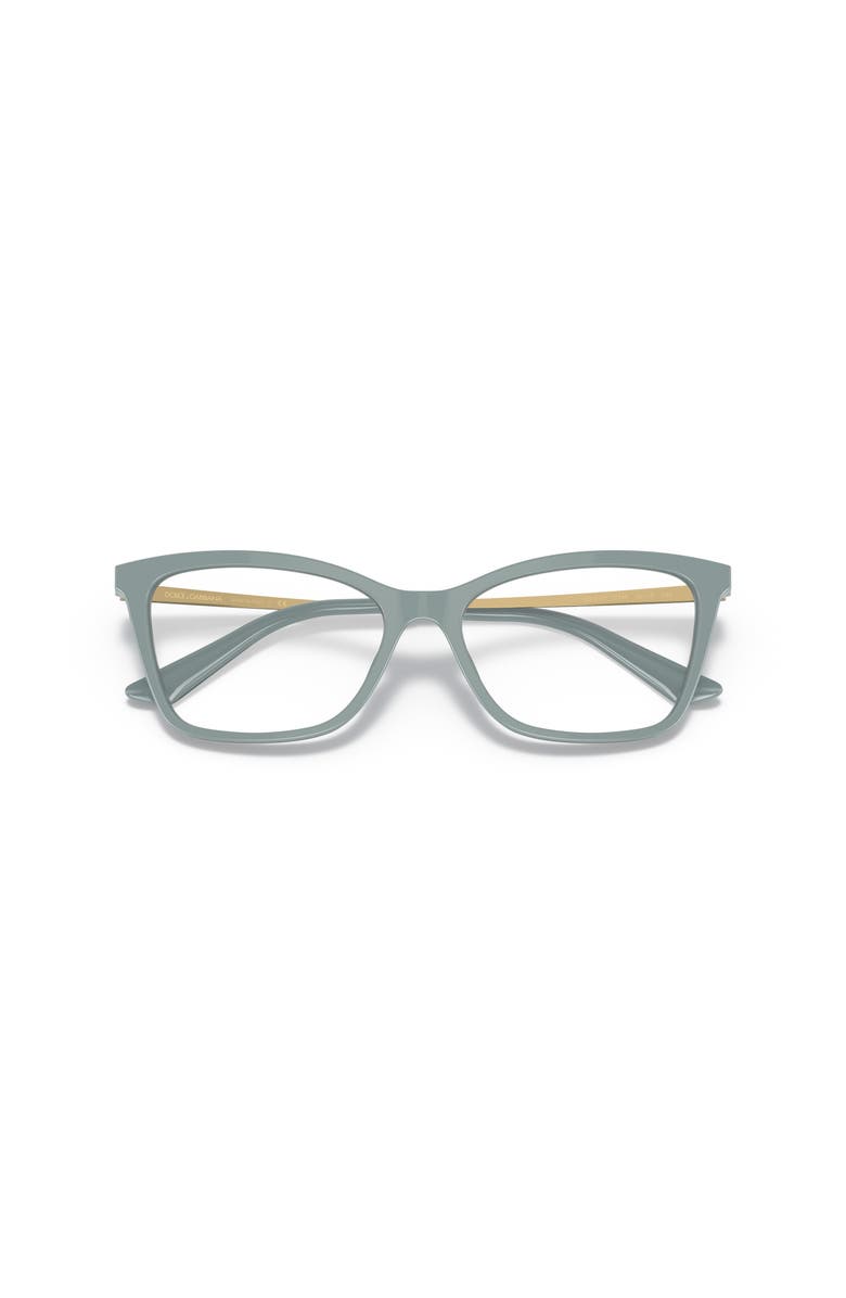 Dolce&Gabbana 54mm Rectangle optical glasses, Alternate, color, Blue