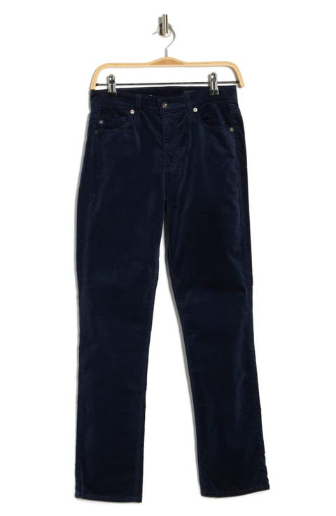 Mari Mid Rise Ankle Slim Straight Leg Jeans