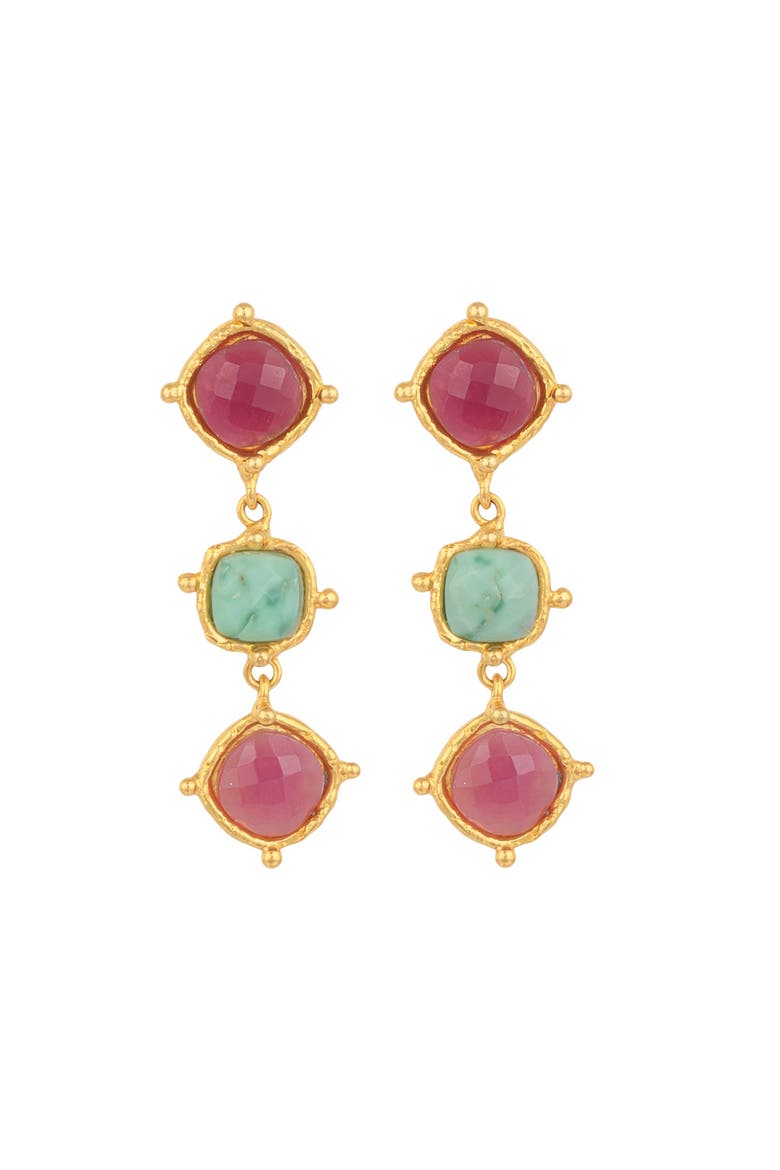 Medicis Earrings, Main, color, PINK