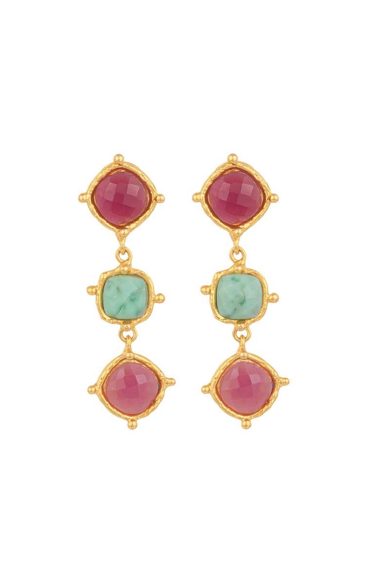 SYLVIA TOLEDANO Medicis Earrings, Main, color, Pink