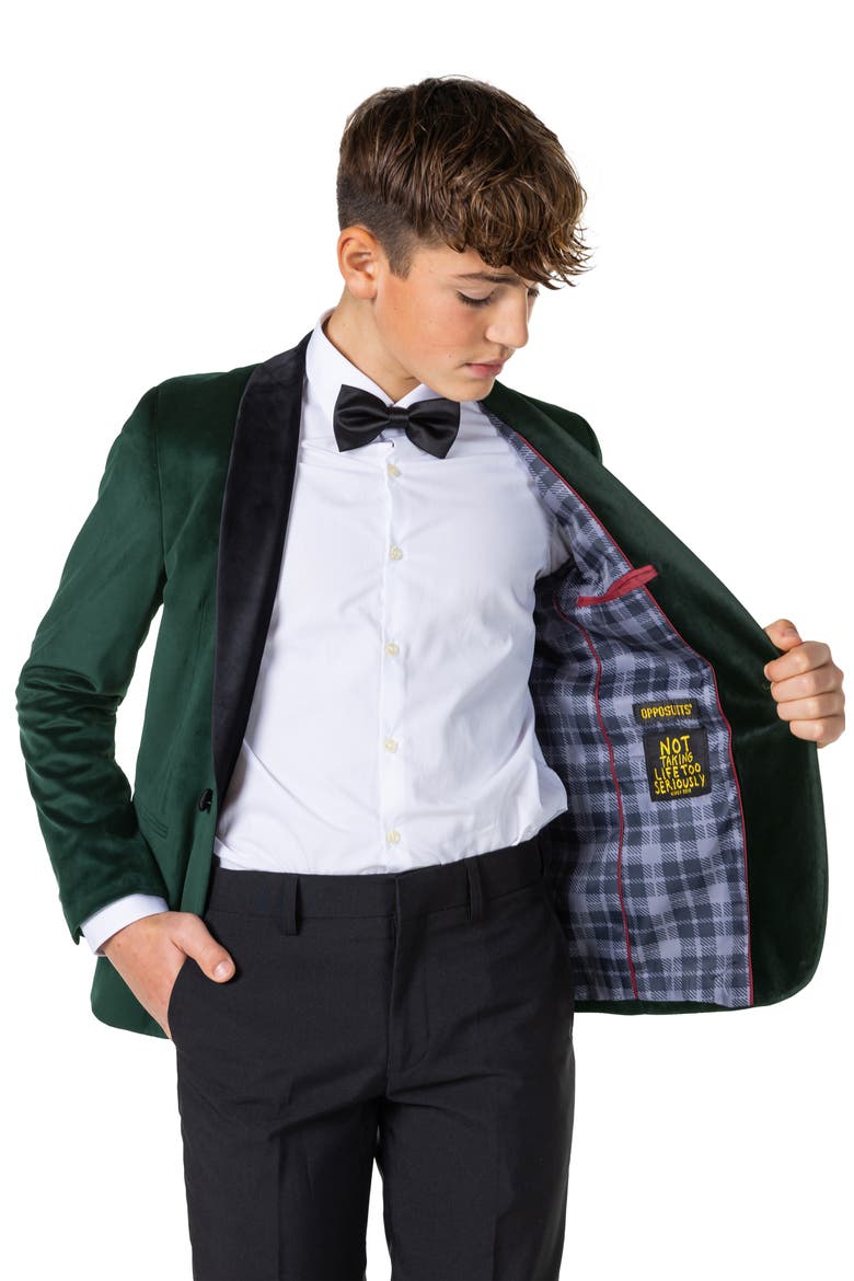Kids' Deluxe Dinner Jacket, Alternate, color, GREEN