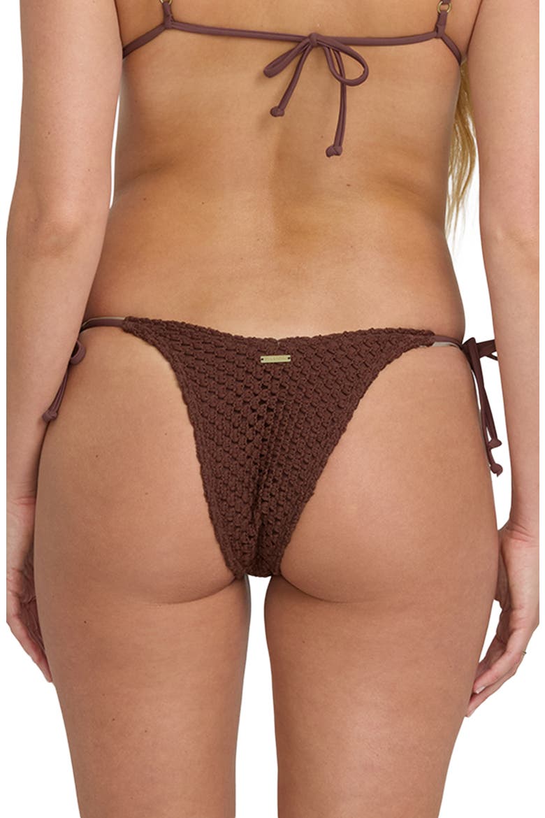 Twisted Tides Side Tie Bikini Bottoms, Alternate, color, ESPRESSO