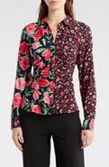 Desigual Floral Long Sleeve Button-Up Shirt