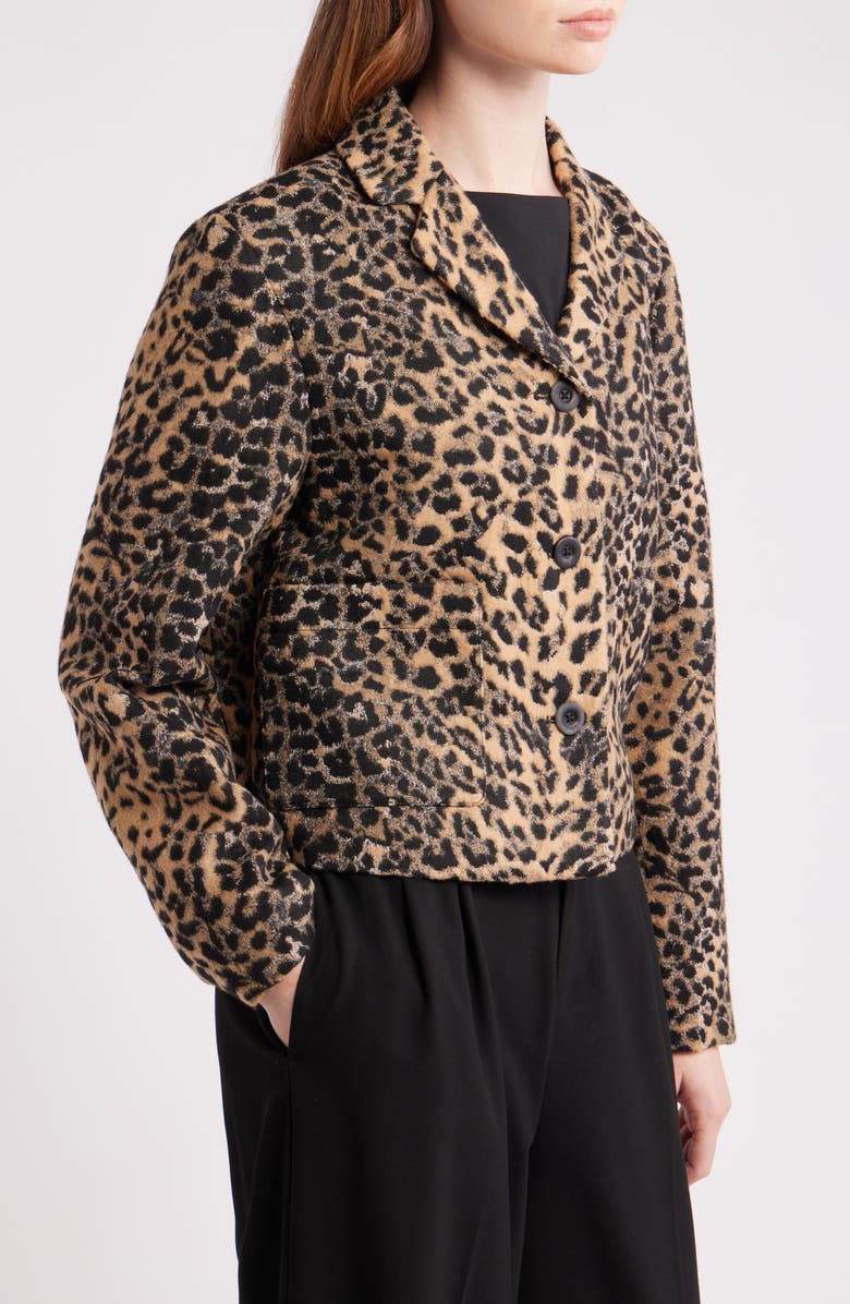 MANGO Anita Metallic Jacket, Alternate, color, Brown