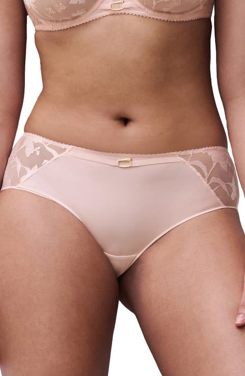 Idyll Embroidered Tulle 
Microfiber Hipster Briefs