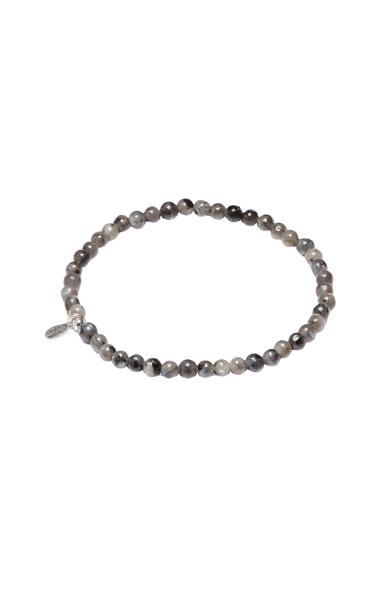 Larvikite Labradorite Energy Bracelet, Main, color, Black Labradorite