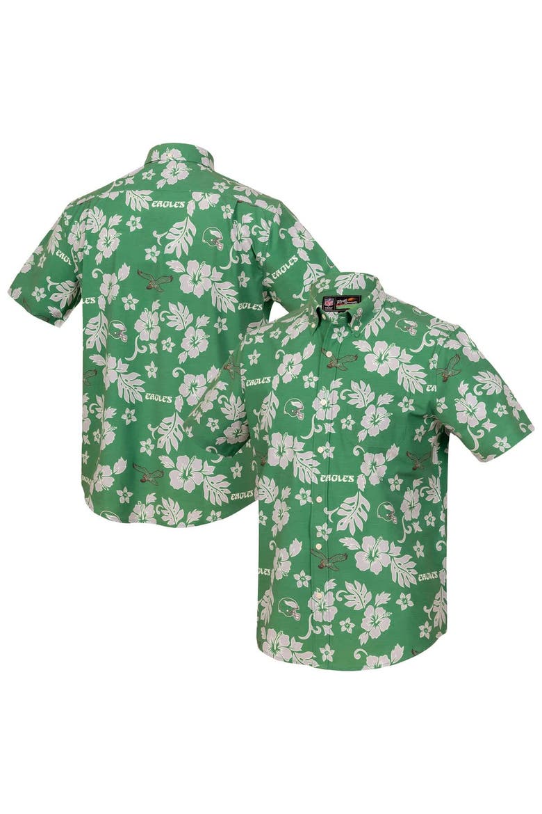 Men's Reyn Spooner  Kelly Green Philadelphia Eagles Kekai Performance Button-Down Top, Main, color, Kelly Green